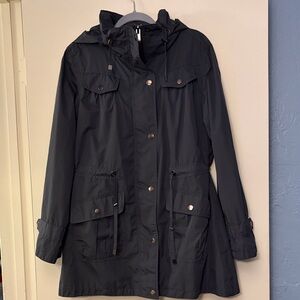 Hawke & Co Women's‎ Dark Gray Utility Rain Jacket, large